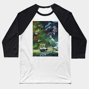 Abstract Landscape Cruise 178 Baseball T-Shirt